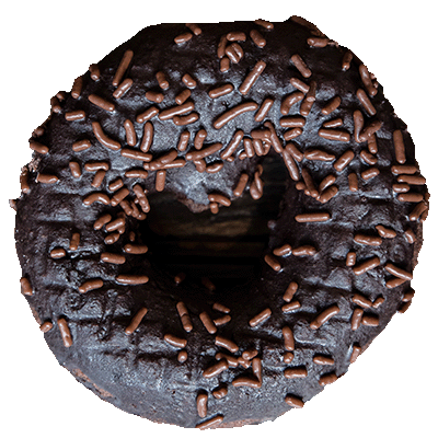 a picture of an Oliver's donut - vanilla glaze